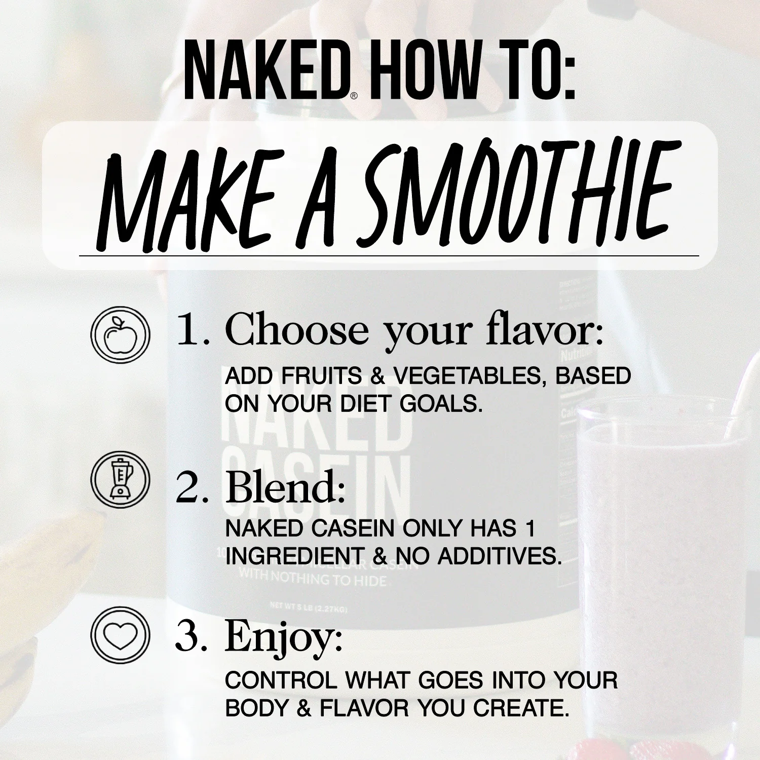 Micellar Casein Protein Powder | Naked Casein - 1lb - Image 7