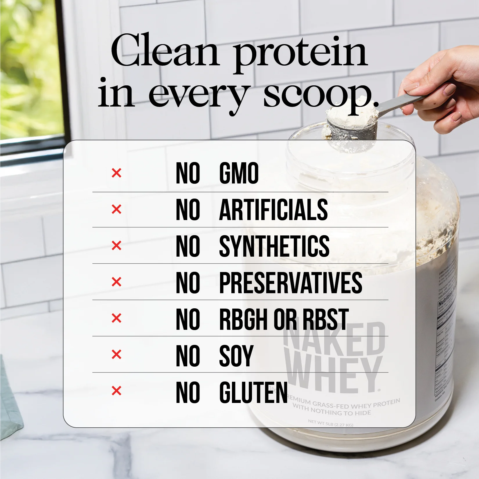 Grass Fed Whey Protein Powder | Naked Whey - 1LB - Image 4
