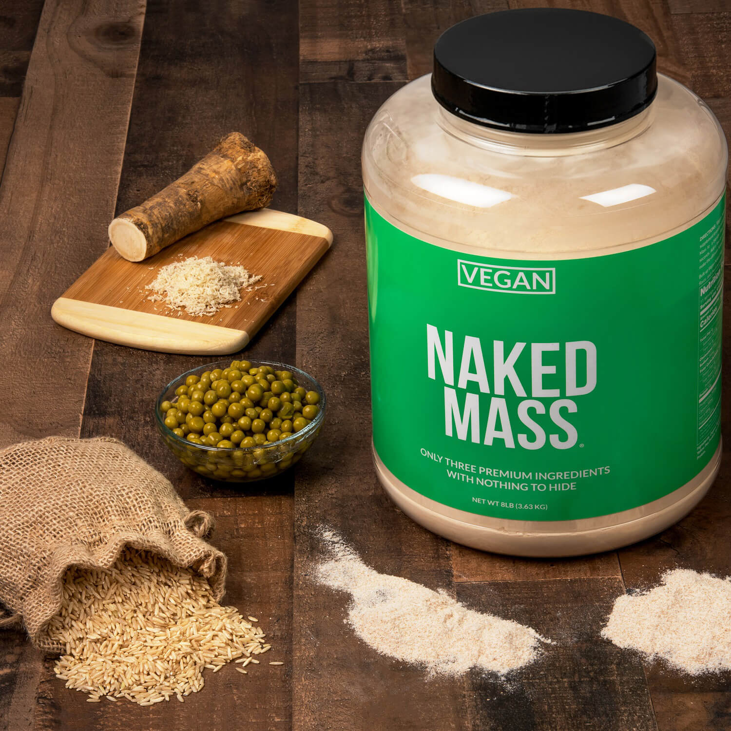 Chocolate Vegan Mass Gainer Supplement | Naked Vegan Mass - 8LB - Image 7