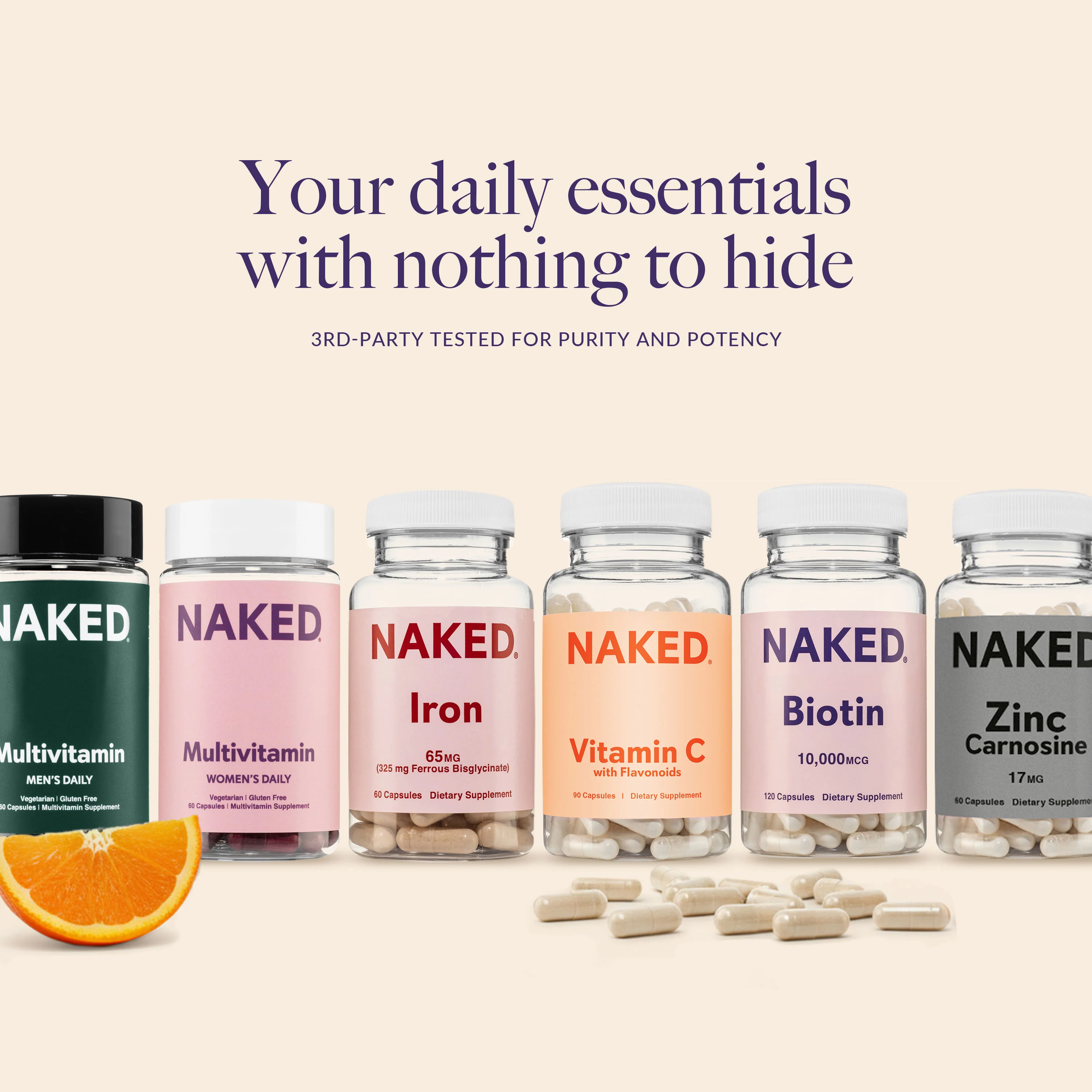Daily Vitamin C Supplement | Naked Vitamin C - 90 Capsules - Image 7